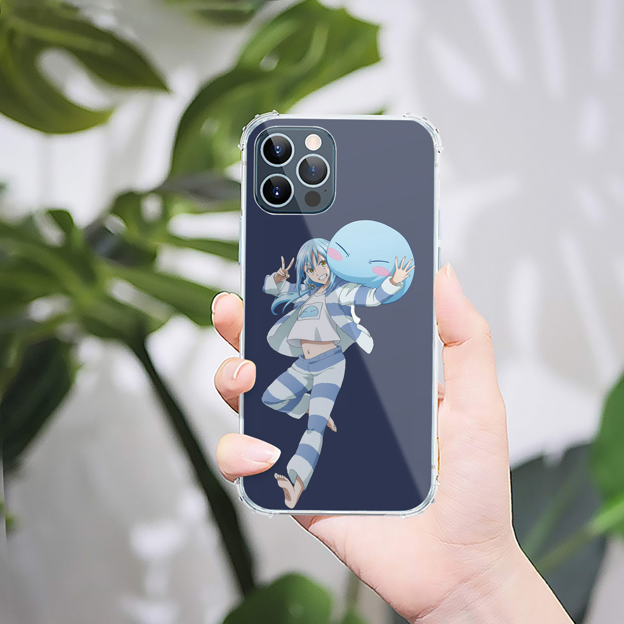 （画像用） 転スラ Regarding Reincarnated to Slime 【iPhone 12シリーズ対応】透明スマホケース（クリアソフトケース）